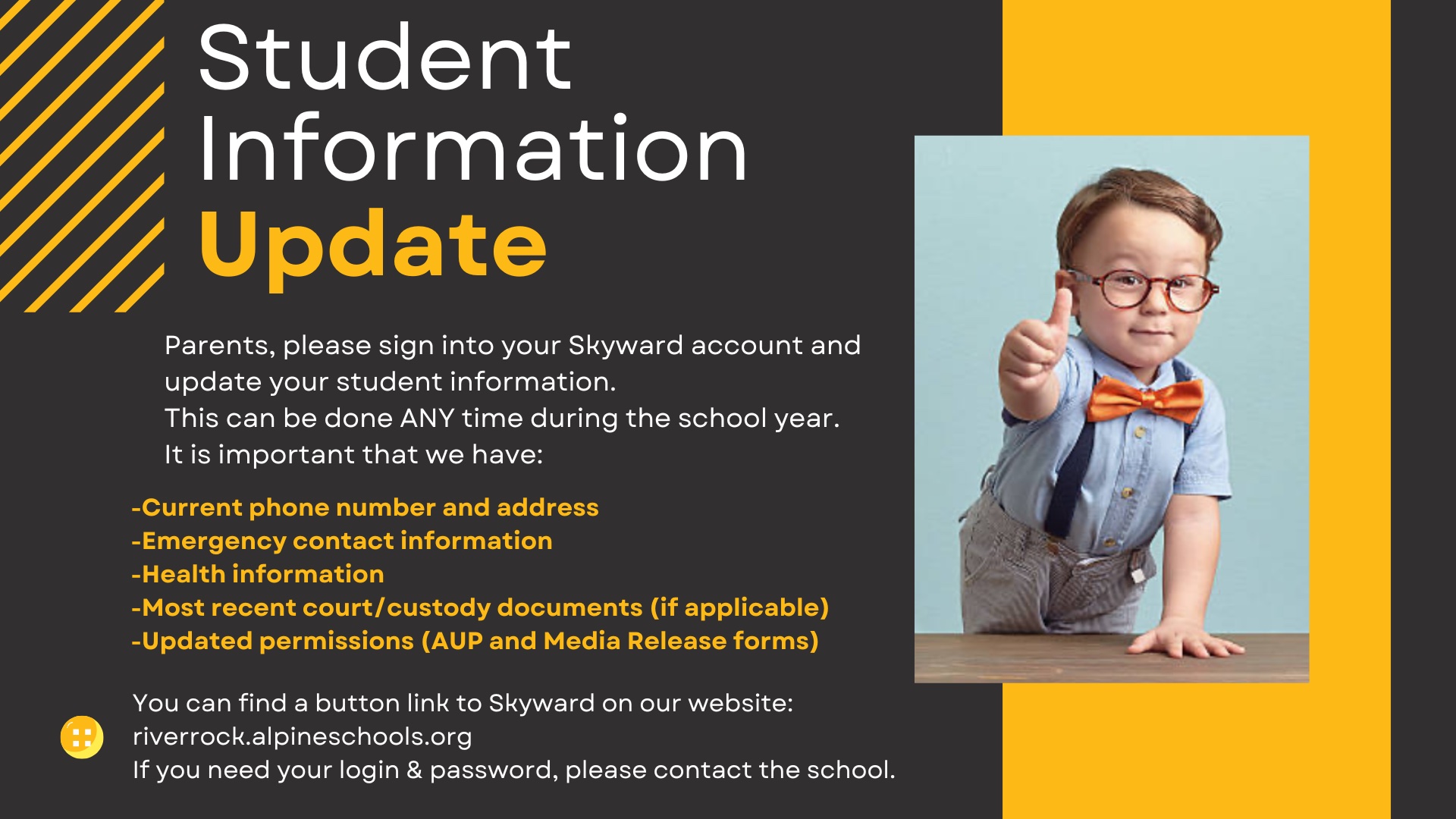 Student Information Update